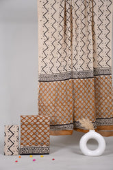 Exclusive Hand Block Cotton Suit With Cotton Dupatta